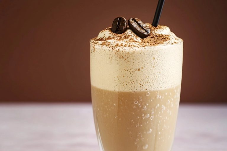 Milkshake café onctueux au Ninja Slushi
