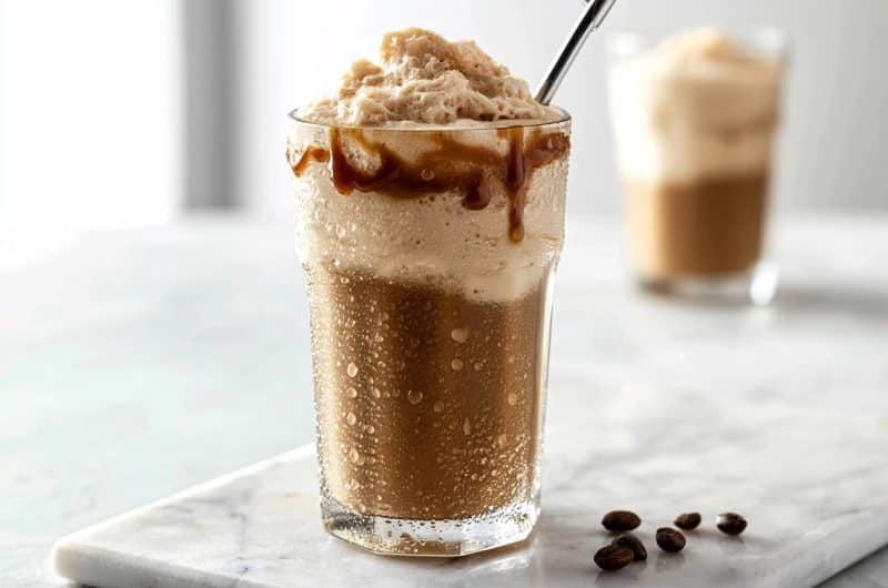 Café frappé au lait au Ninja Slushi