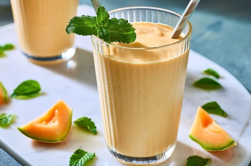 Melon-milkshake i Ninja Slushi