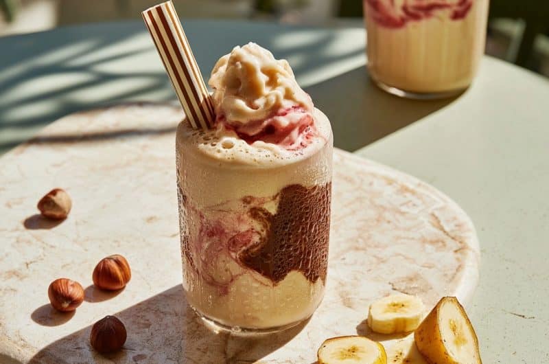Slush banana split noisette