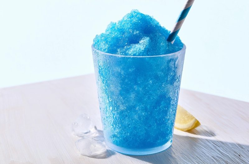 Slush framboise bleue au Ninja Slushi