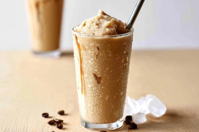 Frappé vegan au café et lait d'avoine
