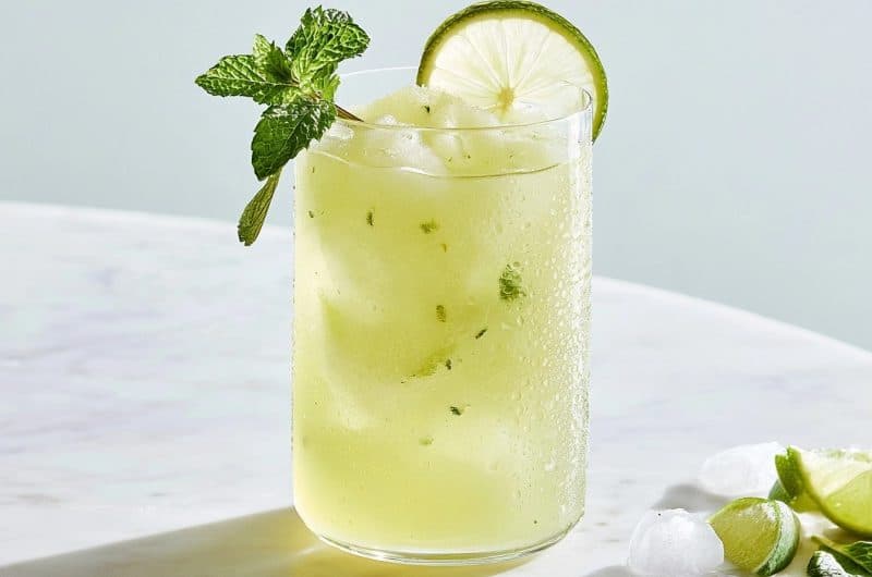 Limonade lime coco menthe au Ninja Slushi