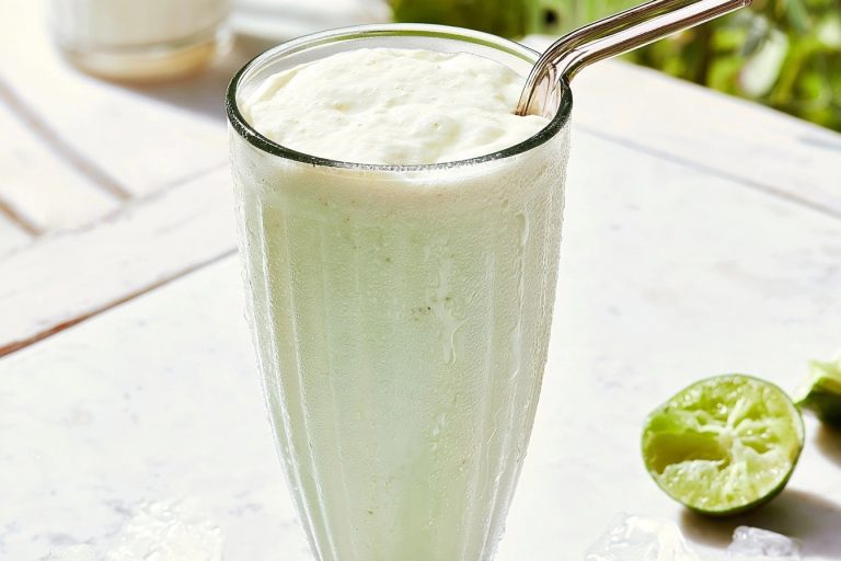 Milkshake sorbet citron vert et vanille — photo 1