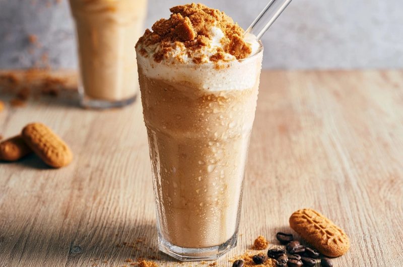 Biscoff frappé maison au café
