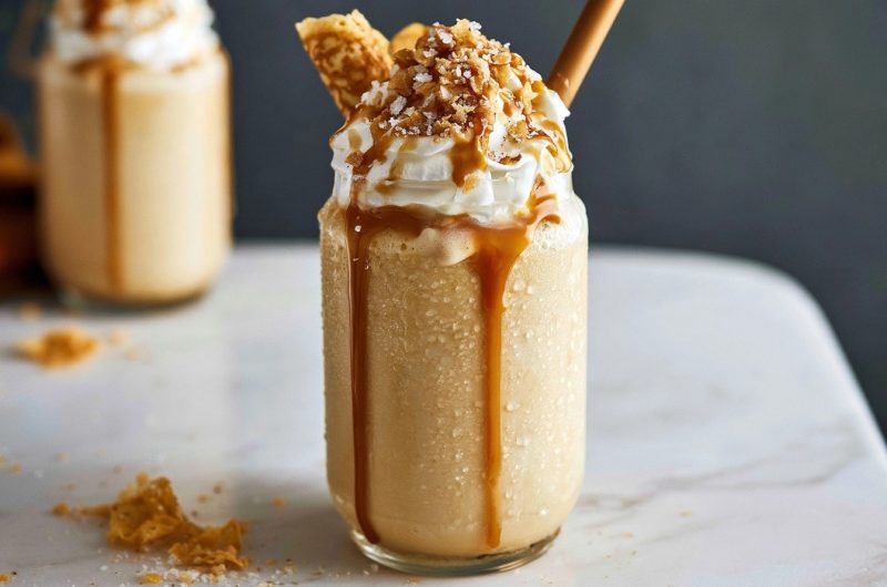 Milkshake caramel beurre salé
